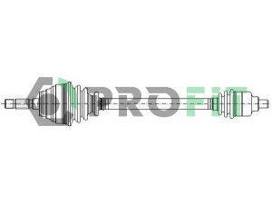 PROFIT 2730-0111 kardaninis velenas 
 Ratų pavara -> Kardaninis velenas
7701463343, 7701499223