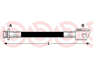 BREMBO T 56 032 stabdžių žarnelė 
 Stabdžių sistema -> Stabdžių žarnelės
462109C005, 462109C015, BFH5507