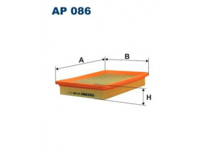 FILTRON AP086 oro filtras 
 Techninės priežiūros dalys -> Techninės priežiūros intervalai
60561931, 60595381, 77660421, 60595381