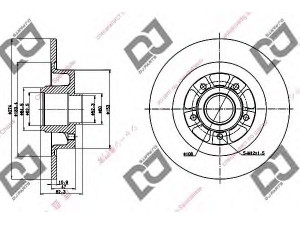 DJ PARTS BD1321 stabdžių diskas 
 Dviratė transporto priemonės -> Stabdžių sistema -> Stabdžių diskai / priedai
7701472838, 7701713008, 8200367094