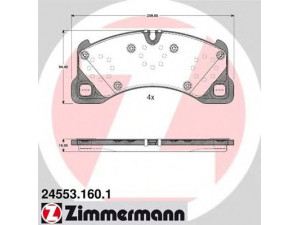 ZIMMERMANN 24553.160.1 stabdžių trinkelių rinkinys, diskinis stabdys 
 Techninės priežiūros dalys -> Papildomas remontas
955 351 939 61, 955 351 939 62