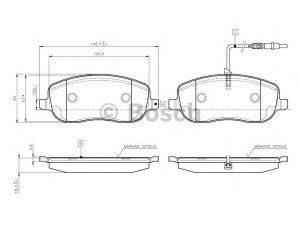 BOSCH 0 986 TB2 418 stabdžių trinkelių rinkinys, diskinis stabdys 
 Techninės priežiūros dalys -> Papildomas remontas
4252 31, 77363956, 77364447, 9949552