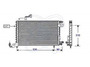 ELECTRO AUTO 30B0003 kondensatorius, oro kondicionierius
191820413E, 535820413