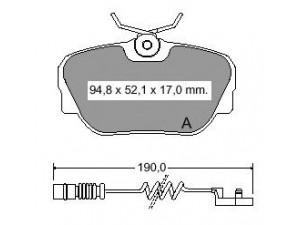 VEMA 834020 stabdžių trinkelių rinkinys, diskinis stabdys
0004209120, 0014201020, 0014208120