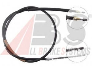 A.B.S. K10028 trosas, stovėjimo stabdys 
 Stabdžių sistema -> Valdymo svirtys/trosai
60501672