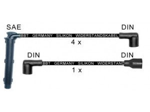 BBT ZK1204 uždegimo laido komplektas 
 Kibirkšties / kaitinamasis uždegimas -> Uždegimo laidai/jungtys