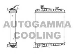 AUTOGAMMA 105682 radiatorius, variklio aušinimas
95810621200, 7P0121212