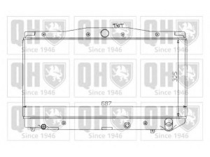 QUINTON HAZELL QER1392 radiatorius, variklio aušinimas 
 Aušinimo sistema -> Radiatorius/alyvos aušintuvas -> Radiatorius/dalys
16400 64430, 16400 64440, 16400 64450