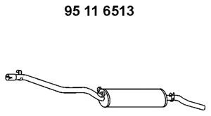 EBERSPÄCHER 95 11 6513 galinis duslintuvas 
 Išmetimo sistema -> Duslintuvas
191.253.609 B, 191.253.609 F