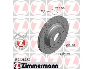 ZIMMERMANN 150.1289.52 stabdžių diskas 
 Dviratė transporto priemonės -> Stabdžių sistema -> Stabdžių diskai / priedai
3421 1 165 563, 3421 6 855 154