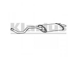 KLARIUS 230880 galinis duslintuvas 
 Išmetimo sistema -> Duslintuvas
6K6253609AB, 6K6253609AB, 6K6253609AB