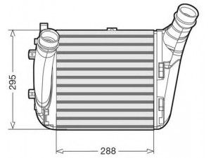 CTR 1231025 tarpinis suslėgto oro aušintuvas, kompresorius
4L0145804B