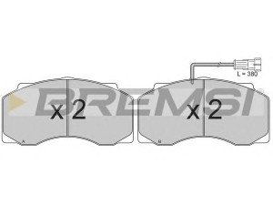 BREMSI BP7306 stabdžių trinkelių rinkinys, diskinis stabdys
120044, 120046