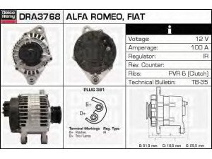 DELCO REMY DRA3768 kintamosios srovės generatorius 
 Elektros įranga -> Kint. sr. generatorius/dalys -> Kintamosios srovės generatorius
46447117