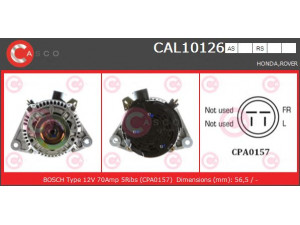 CASCO CAL10126RS kintamosios srovės generatorius 
 Elektros įranga -> Kint. sr. generatorius/dalys -> Kintamosios srovės generatorius
31100P45901, 31100P45G01, 31100P45G03