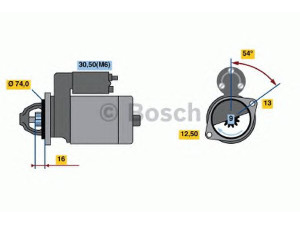 BOSCH 0 001 106 026 starteris 
 Elektros įranga -> Starterio sistema -> Starteris
12 41 1 489 995, 12 41 7 570 488