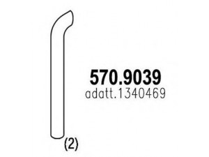 ASSO 570.9039 išleidimo kolektorius 
 Išmetimo sistema -> Išmetimo vamzdžiai
1340469