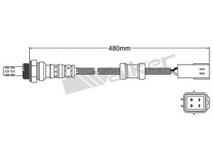 WALKER PRODUCTS 250-24067 lambda jutiklis 
 Išmetimo sistema -> Lambda jutiklis
FSC1 18 861B, K80218861C, KLA7 18 861