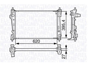MAGNETI MARELLI 350213131300 radiatorius, variklio aušinimas 
 Aušinimo sistema -> Radiatorius/alyvos aušintuvas -> Radiatorius/dalys
50514485