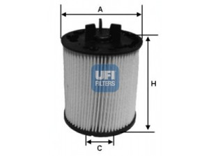 UFI 26.023.00 kuro filtras 
 Filtrai -> Kuro filtras
8Z0127435B, 8Z0198567