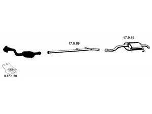 EBERSPÄCHER 132273 išmetimo sistema 
 Išmetimo sistema -> Išmetimo sistema, visa