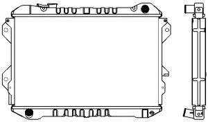 SAKURA  Automotive 1301-0231 radiatorius, variklio aušinimas