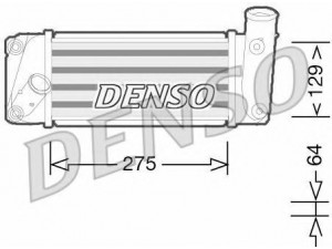 DENSO DIT50009 tarpinis suslėgto oro aušintuvas, kompresorius 
 Variklis -> Oro tiekimas -> Įkrovos agregatas (turbo/superįkrova) -> Tarpinis suslėgto oro aušintuvas
179400N080