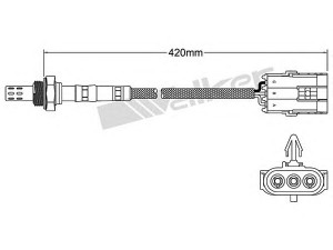 WALKER PRODUCTS 250-23141 lambda jutiklis 
 Variklis -> Variklio elektra
77 00 872 878