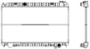 SAKURA  Automotive 1340-0118 radiatorius, variklio aušinimas