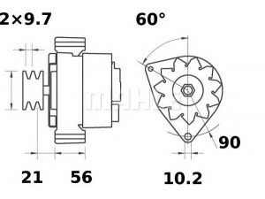 MAHLE ORIGINAL MG 518 kintamosios srovės generatorius 
 Elektros įranga -> Kint. sr. generatorius/dalys -> Kintamosios srovės generatorius
85 45 667, 85 89 301, 85 90 531