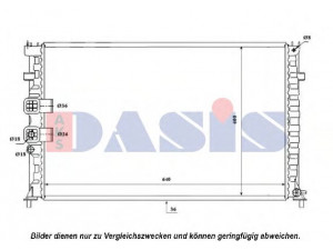 AKS DASIS 160079N radiatorius, variklio aušinimas
1330J0, 9648611880