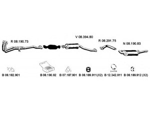 EBERSPÄCHER 082273 išmetimo sistema 
 Išmetimo sistema -> Išmetimo sistema, visa