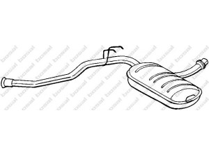 BOSAL 279-209 vidurinis duslintuvas 
 Išmetimo sistema -> Duslintuvas
77.00.783.151, 77.01.470.133