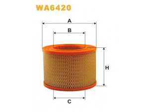 WIX FILTERS WA6420 oro filtras 
 Techninės priežiūros dalys -> Techninės priežiūros intervalai
