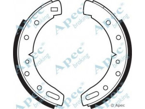 APEC braking SHU202 stabdžių trinkelė 
 Stabdžių sistema -> Būgninis stabdys -> Stabdžių įdėklas/ trinkelė
GBS610, GBS651, GBS800, TKC294