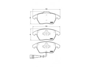 BREMBO P 85 075 stabdžių trinkelių rinkinys, diskinis stabdys 
 Techninės priežiūros dalys -> Papildomas remontas
1K0698151, 1K0698151C, 1K0698151E