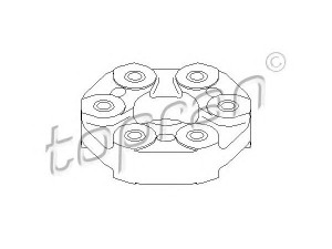 TOPRAN 500 292 jungtis, kardaninis velenas 
 Ašies pavara -> Kardaninis velenas, visas -> Universalus sujungimas
1 227 717, 1 229 080, 1 229 360