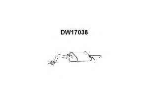 VENEPORTE DW17038 galinis duslintuvas 
 Išmetimo sistema -> Duslintuvas
96182257, 96290793, D96182257