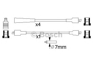 BOSCH 0 986 356 741 uždegimo laido komplektas 
 Kibirkšties / kaitinamasis uždegimas -> Uždegimo laidai/jungtys
1612436, 1612444, 90113025, 90114042