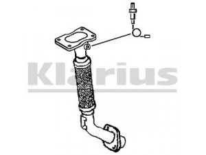 KLARIUS 301500 išleidimo kolektorius
284249200101, 284249200101, 284249200101