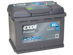 EXIDE EA640 starterio akumuliatorius; starterio akumuliatorius 
 Elektros įranga -> Akumuliatorius
50503189, 606777060, 61 21 6 920 804