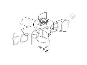 TOPRAN 107 721 ventiliatorius, radiatoriaus 
 Aušinimo sistema -> Oro aušinimas
811 959 455R