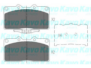 KAVO PARTS KBP-5529 stabdžių trinkelių rinkinys, diskinis stabdys 
 Techninės priežiūros dalys -> Papildomas remontas
AY040MT009, MB857259, MB895917