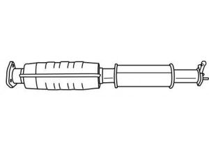 AKS DASIS SG16313 katalizatoriaus keitiklis