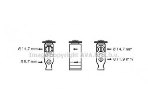 AVA QUALITY COOLING VO1160 išsiplėtimo vožtuvas, oro kondicionavimas 
 Oro kondicionavimas -> Vožtuvai
8648253