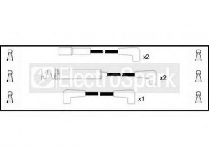 STANDARD OEK1027 uždegimo laido komplektas 
 Kibirkšties / kaitinamasis uždegimas -> Uždegimo laidai/jungtys
16 12 523, 16 12 527, 16 12 542