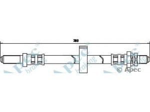 APEC braking HOS3367 stabdžių žarnelė 
 Stabdžių sistema -> Stabdžių žarnelės
1613351, 1648810, 87AB2282AA
