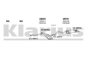 KLARIUS 720367E išmetimo sistema 
 Išmetimo sistema -> Išmetimo sistema, visa