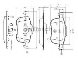 BOSCH 0 986 TB2 351 stabdžių trinkelių rinkinys, diskinis stabdys 
 Techninės priežiūros dalys -> Papildomas remontas