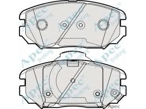 APEC braking PAD1956 stabdžių trinkelių rinkinys, diskinis stabdys 
 Techninės priežiūros dalys -> Papildomas remontas
45022SNBE01, 581012CA10, 581012CA20